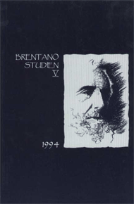 Baumgartner, Wilhelm, Burkard, Franz-Peter u. Wiedmann, Franz (Hg.): Brentano Studien V - 1994