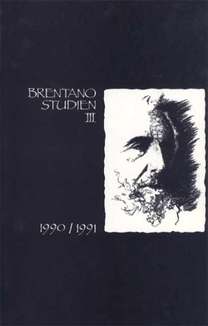 Baumgartner, Wilhelm, Burkard, Franz-Peter u. Wiedmann, Franz (Hg.): Brentano Studien III - 1990/91